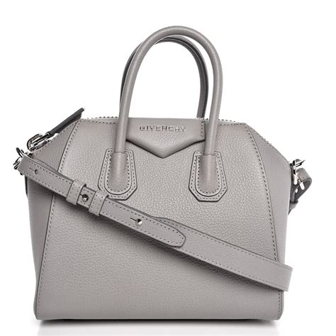 givenchy antigona pearl grey|GIVENCHY Sugar Goatskin Nano Antigona Pearl Grey.